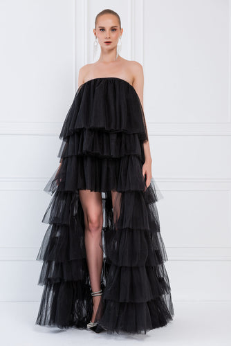 Hi-Lo Ruffled Dress