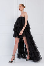Load image into Gallery viewer, Hi-Lo Ruffled Dress
