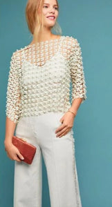Pearl lace top