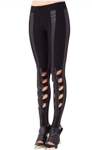 Edge Leather Jegging